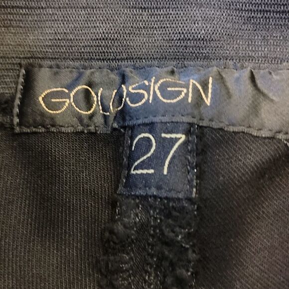 Goldsign Zebra Coated Black  Leggings - Picture 8 of 13